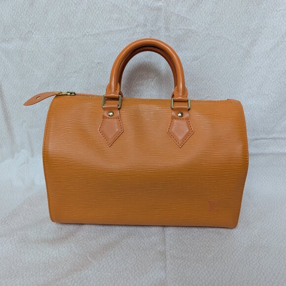 Louis Vuitton Speedy 25 Epi Mandarin Orange Bag - Picture 1 of 7